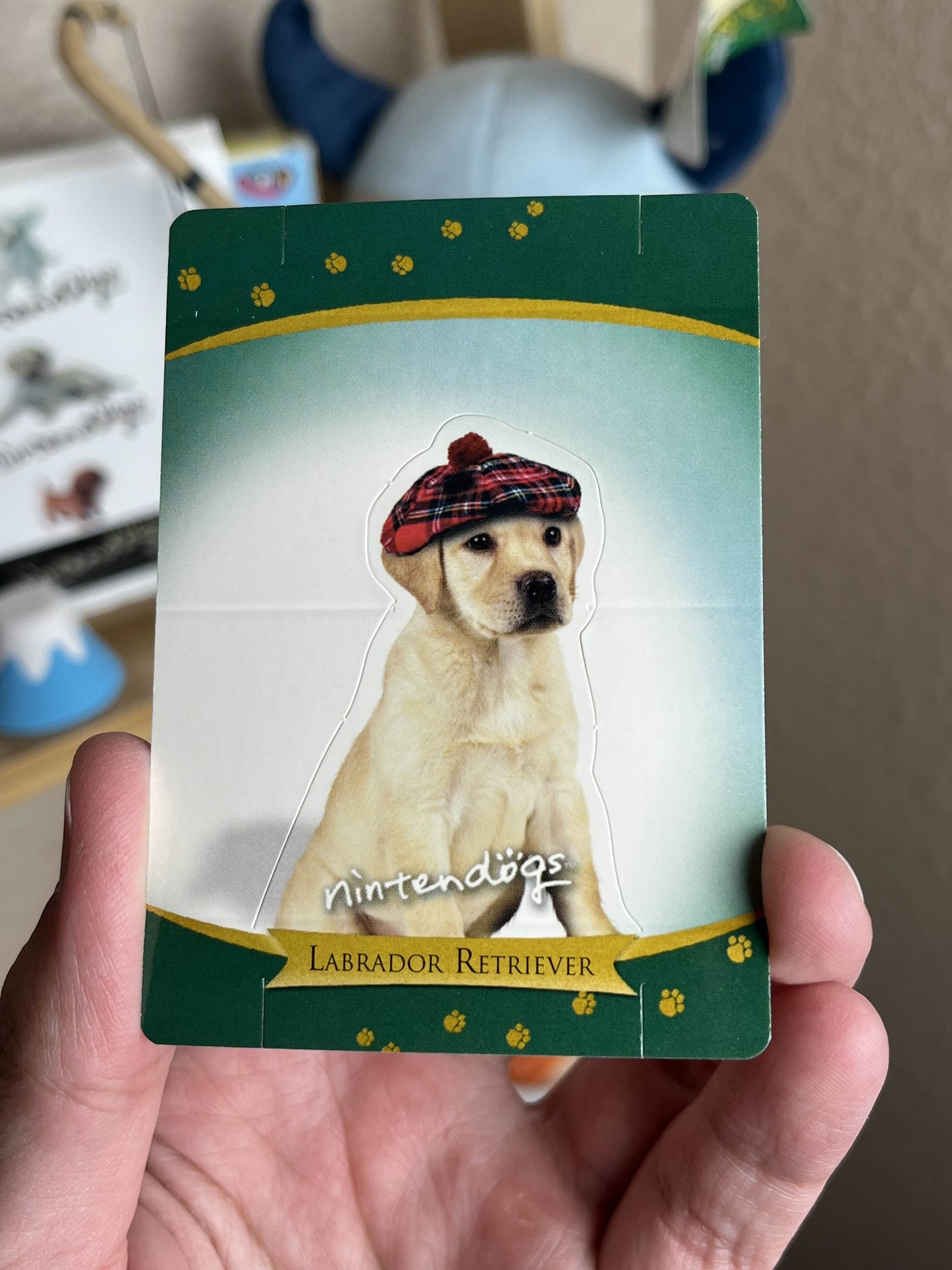 Nintendogs Miniature Labrador Retriever Standee Card RARE