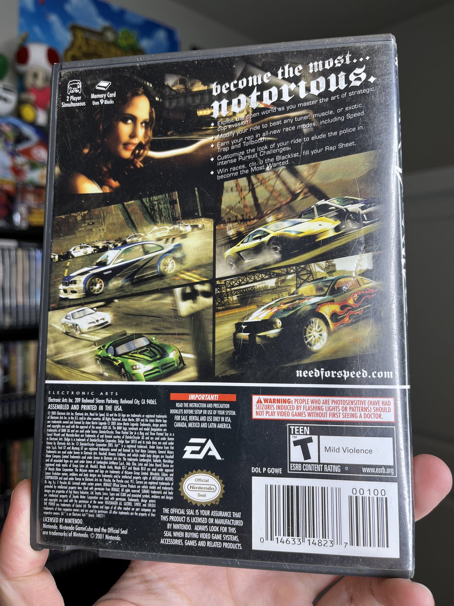 Need for Speed Most Wanted GameCube Black Label CIB