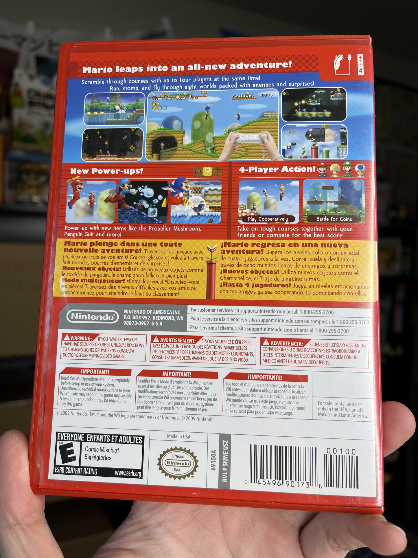 New Super Mario Bros. Wii CIB Clean