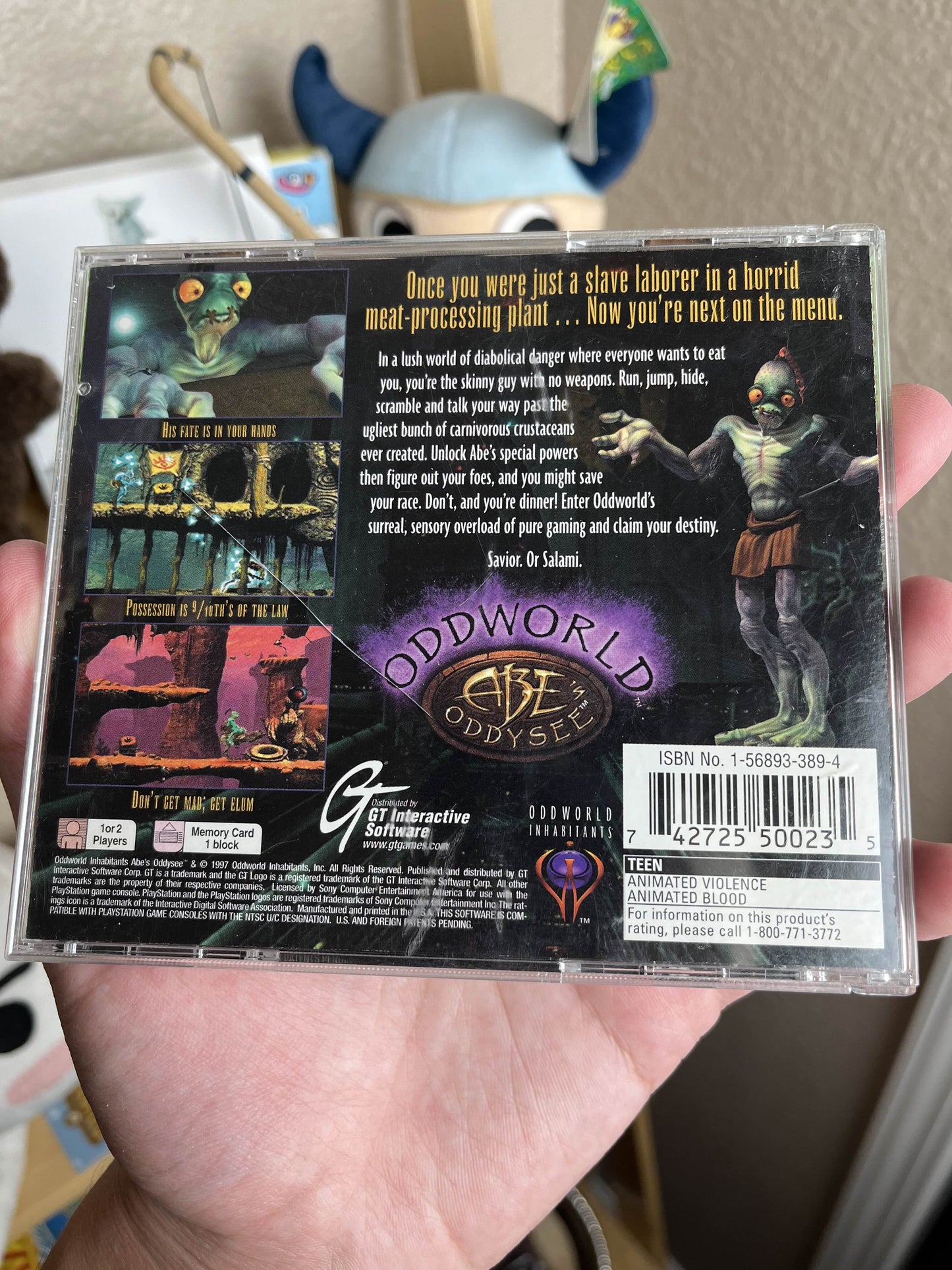 Oddworld Abe's Oddysey PS1 CIB