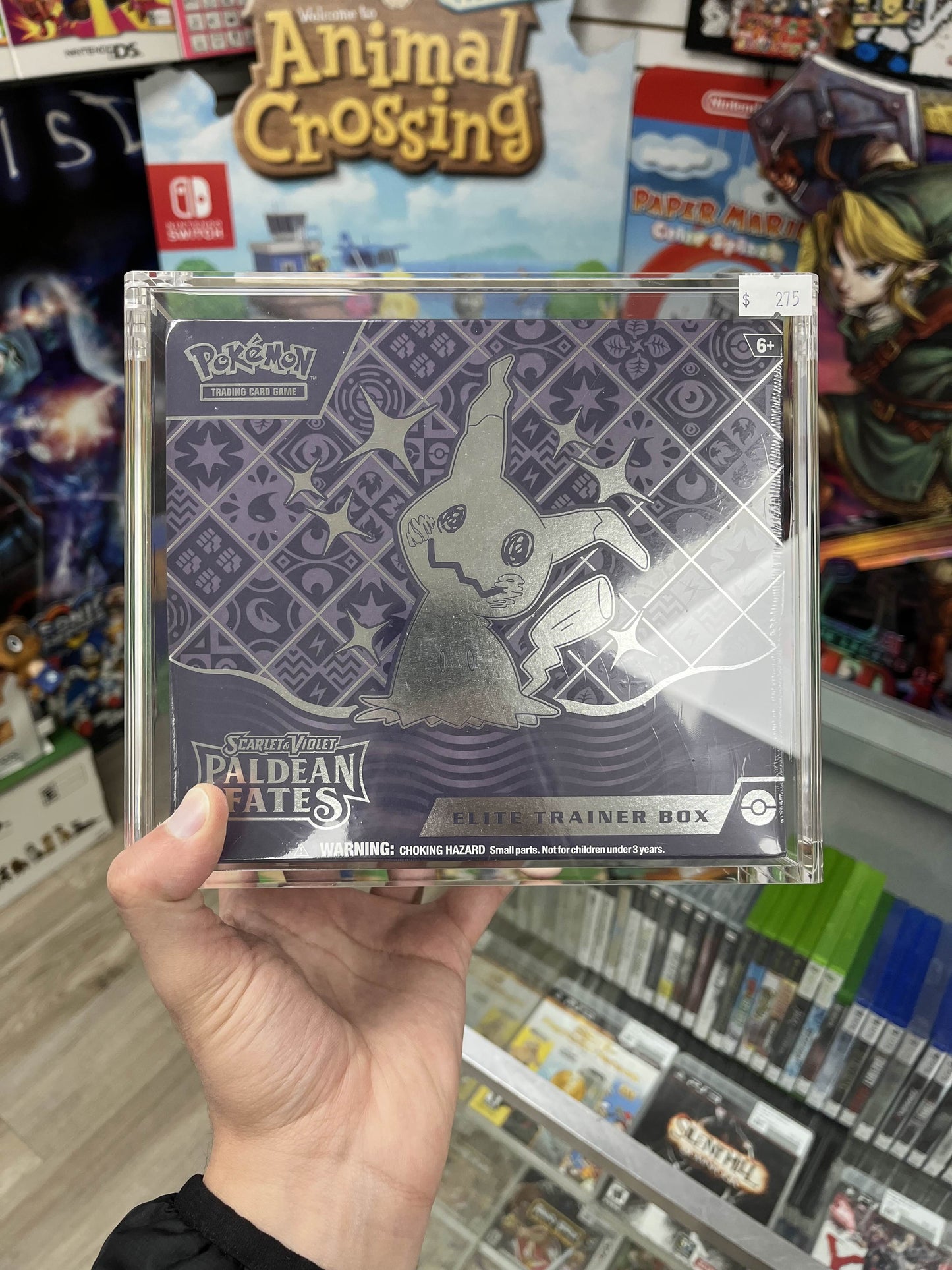 Pokemon Paldean Fates ETB Sealed W/ Box Protector!