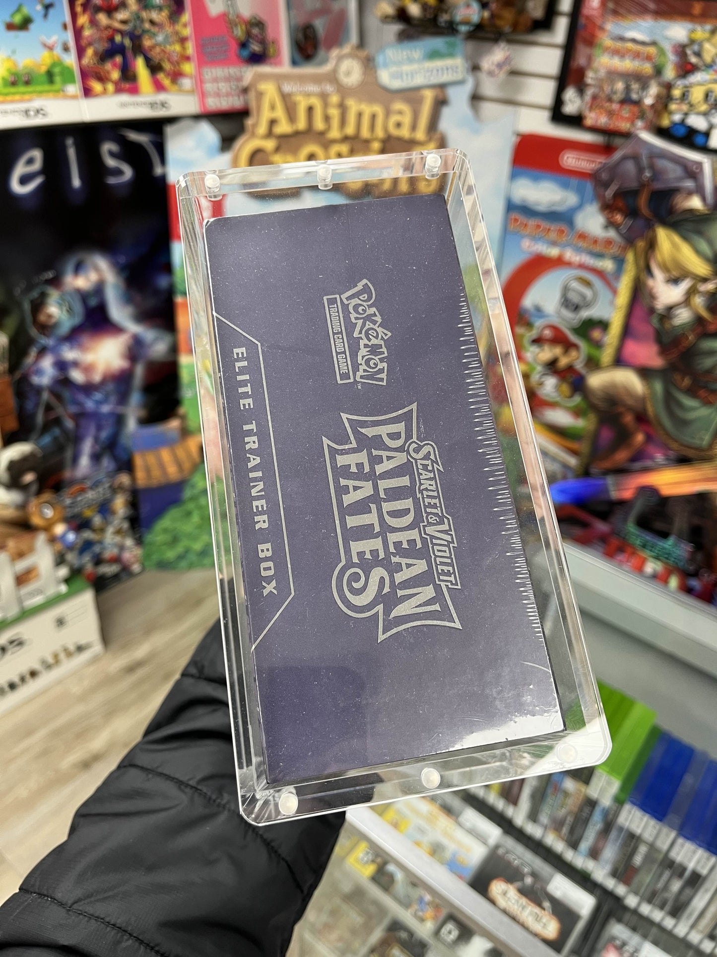 Pokemon Paldean Fates ETB Sealed W/ Box Protector!