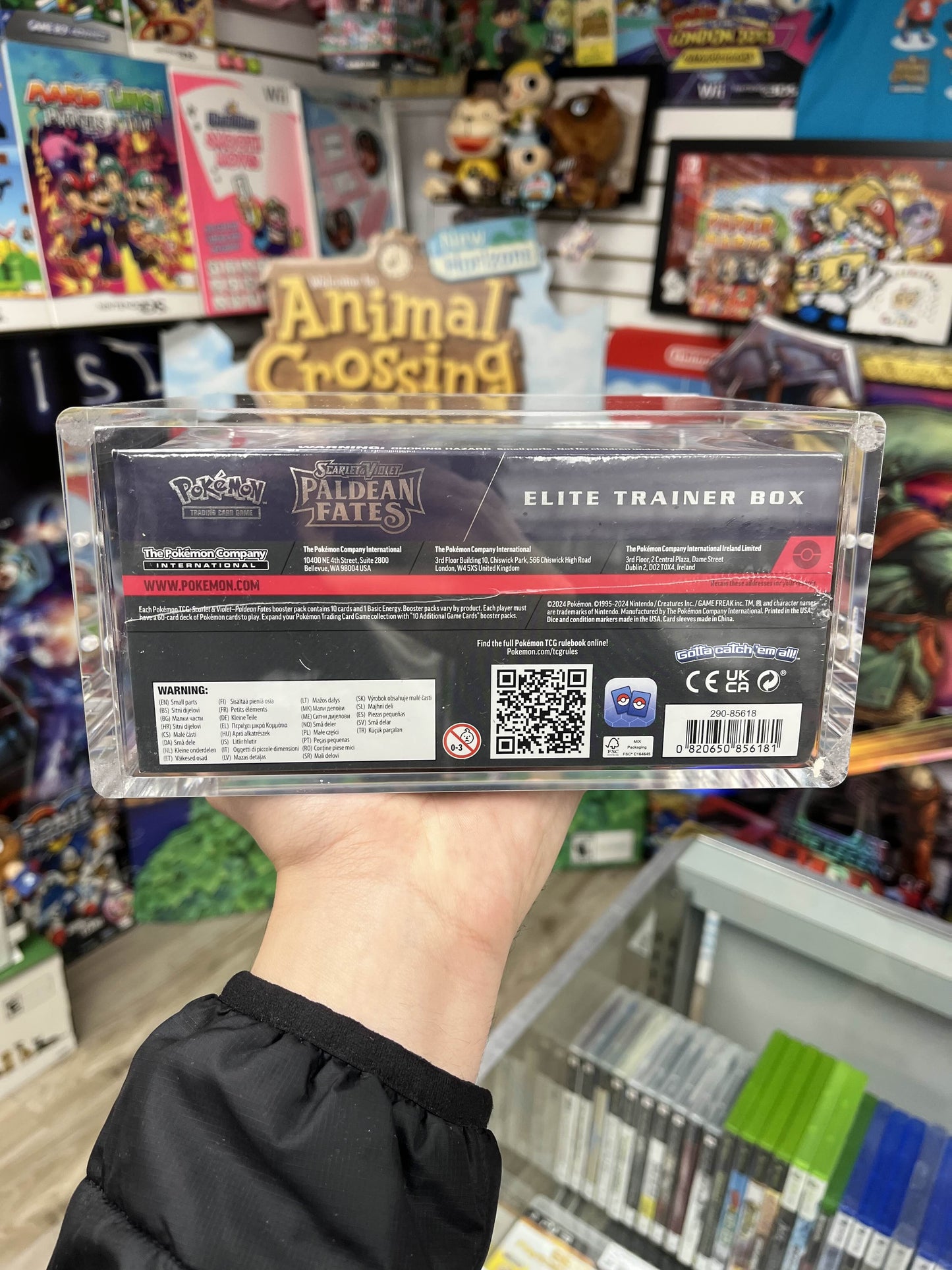 Pokemon Paldean Fates ETB Sealed W/ Box Protector!