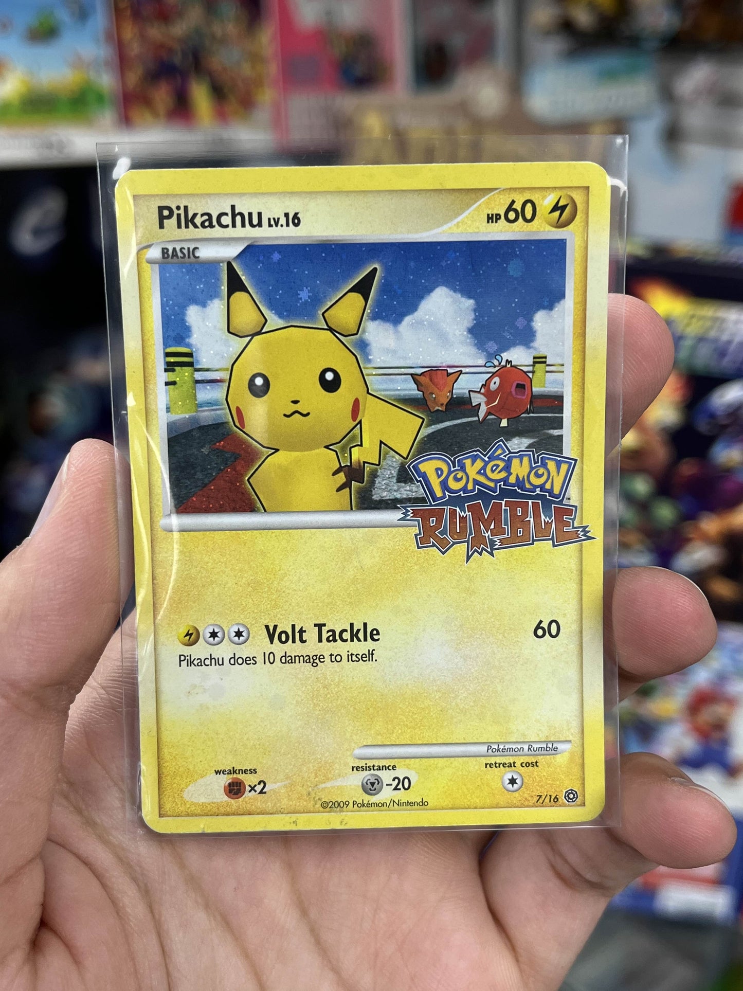 Pikachu Rumble Blast Extremely Rare HP/DMG