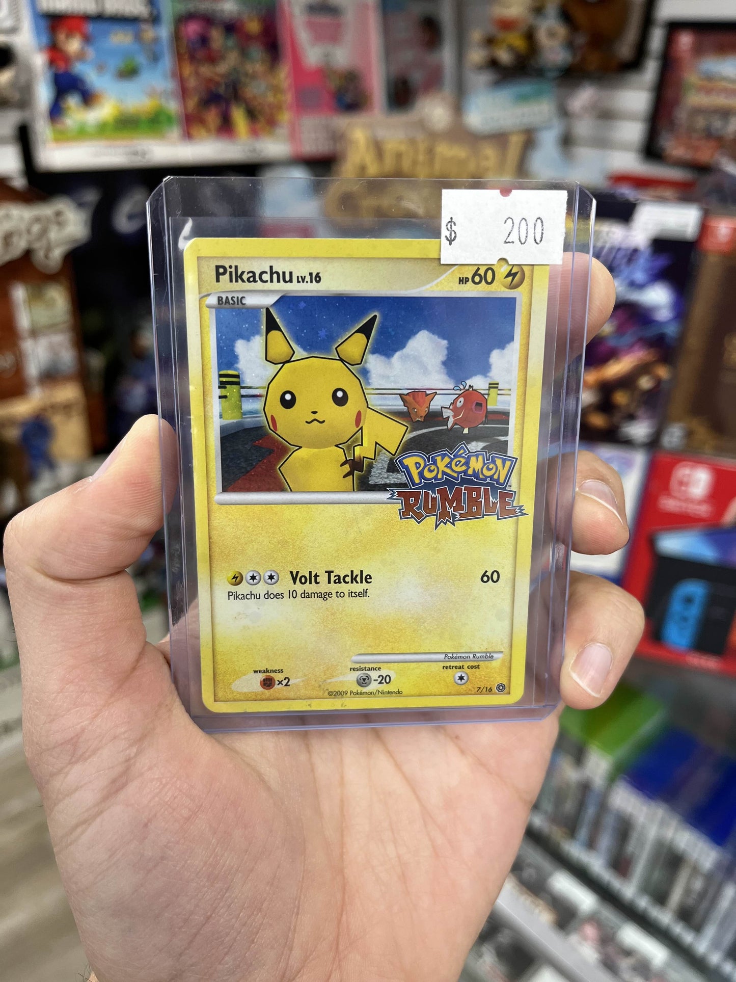 Pikachu Rumble Blast Extremely Rare HP/DMG