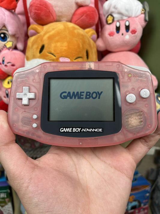 Pink GameBoy Advance System Clean