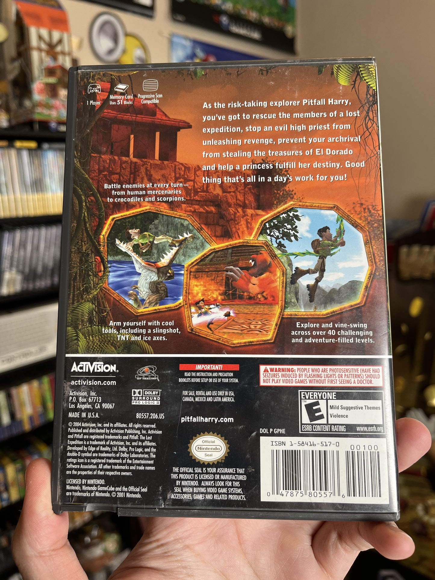 Pitfall The Lost Expedition GameCube CIB