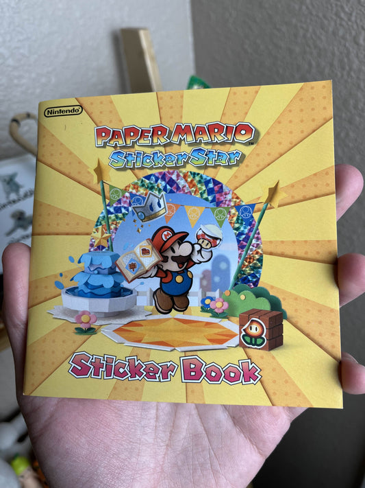 Paper Mario Sticker Star Promotional Sticker Book Rare