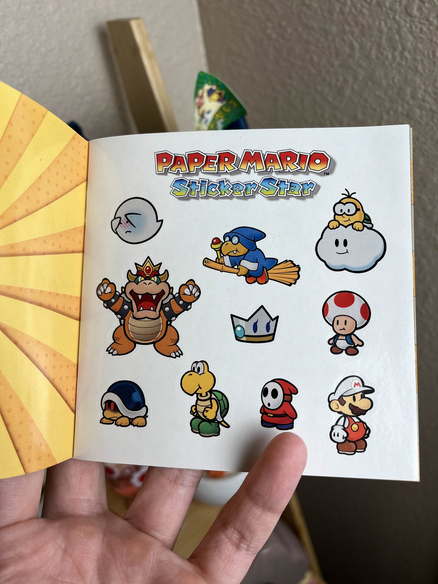 Paper Mario Sticker Star Promotional Sticker Book Rare