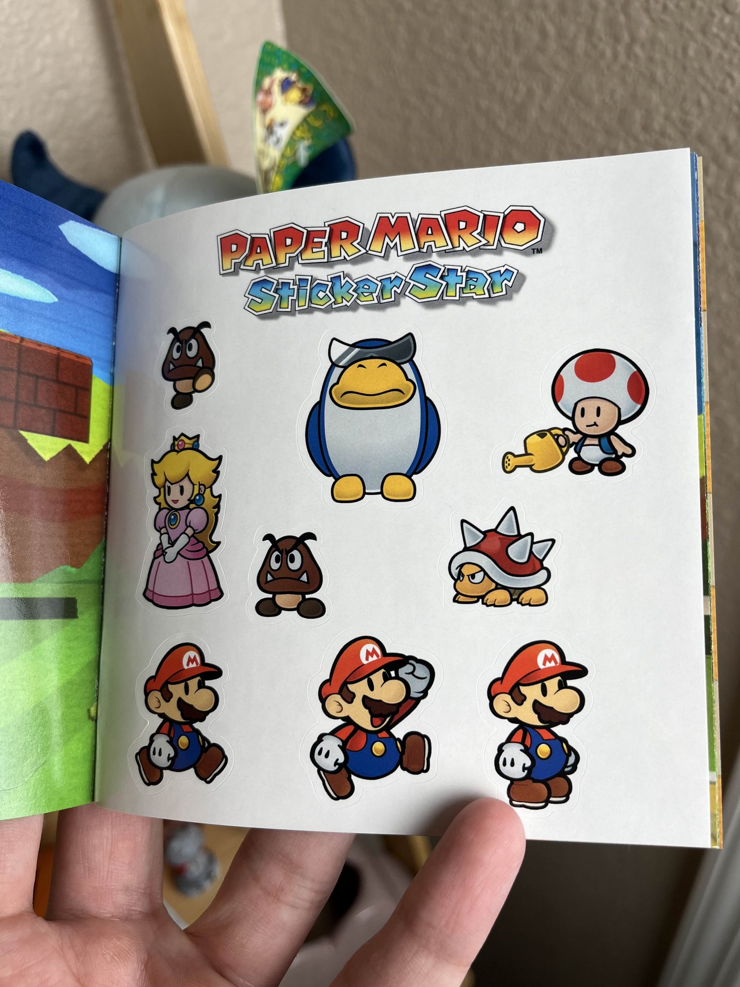 Paper Mario Sticker Star Promotional Sticker Book Rare