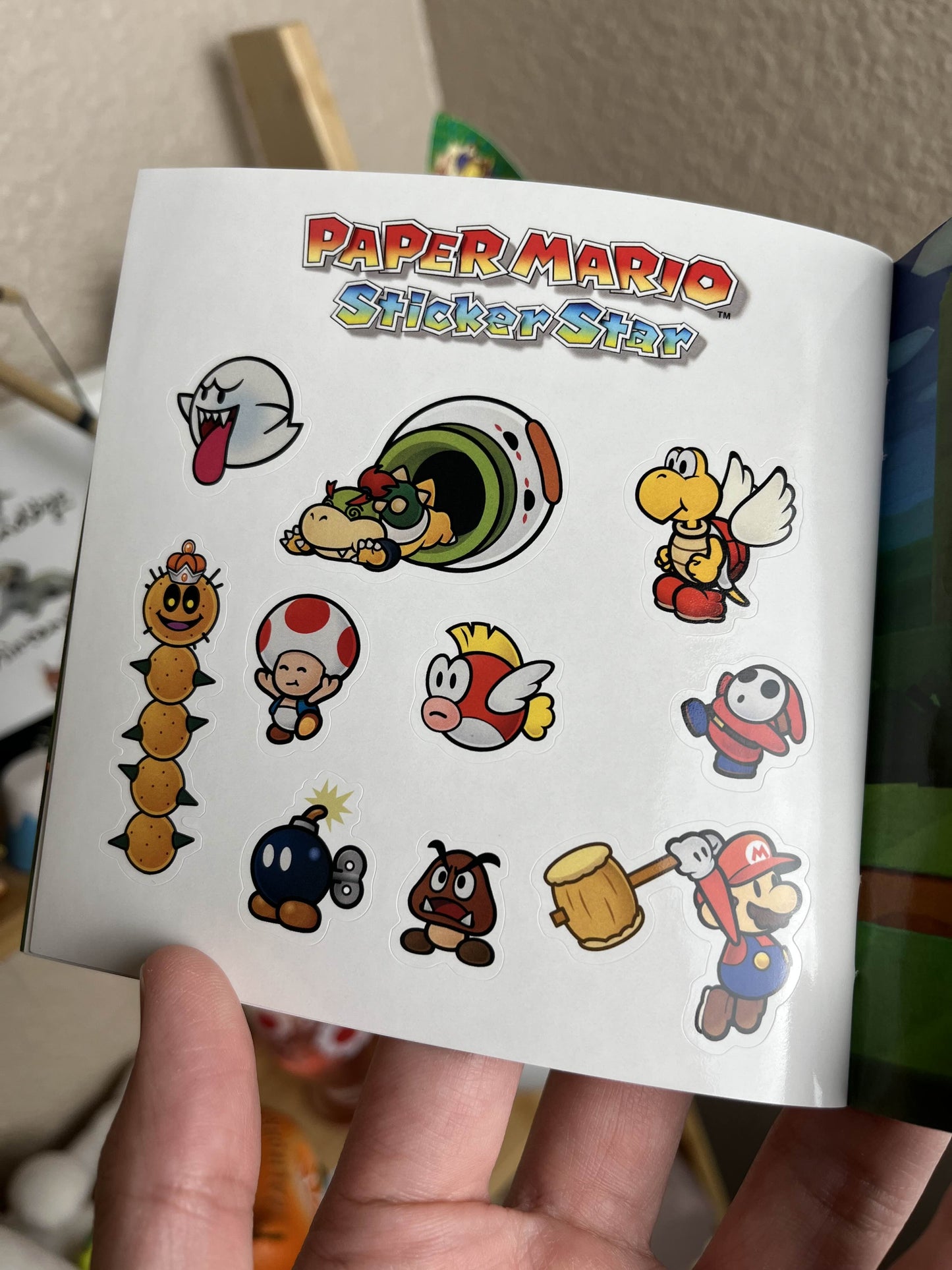 Paper Mario Sticker Star Promotional Sticker Book Rare