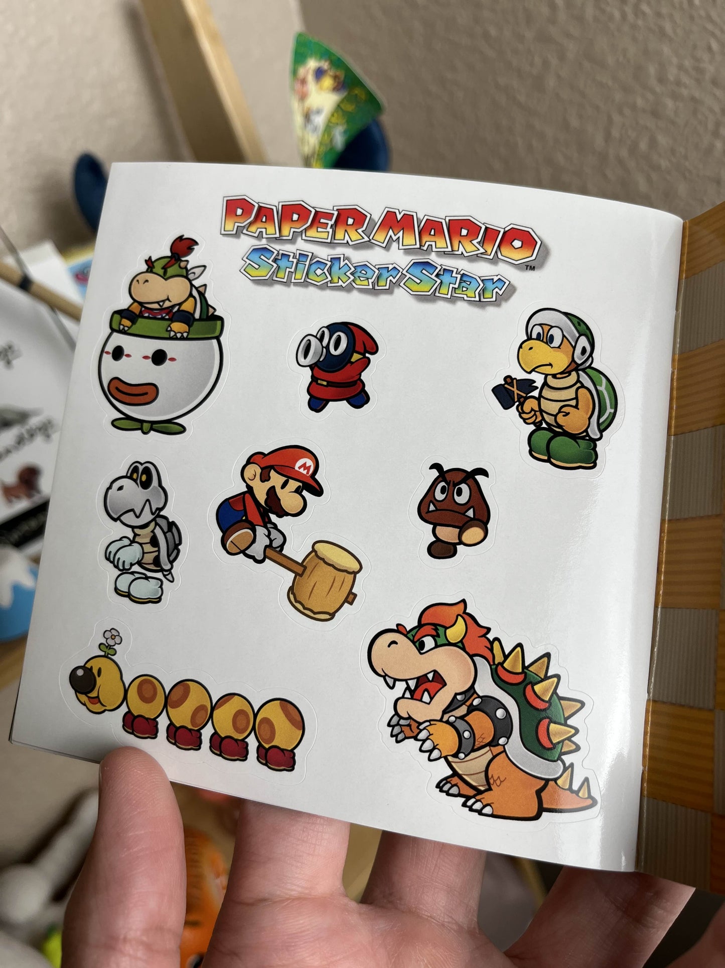 Paper Mario Sticker Star Promotional Sticker Book Rare