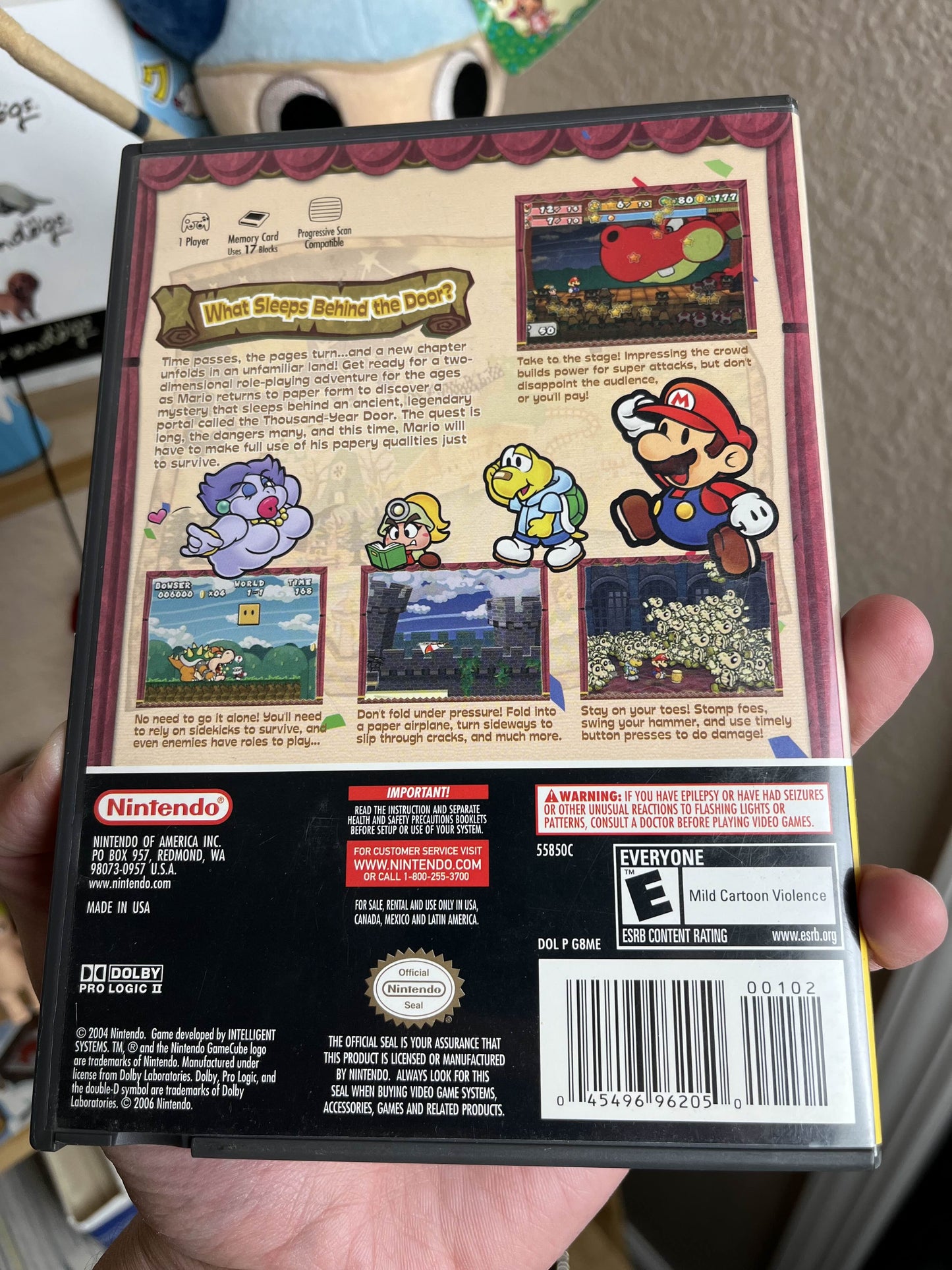 Paper Mario The Thousand Year Door GameCube CIB Clean