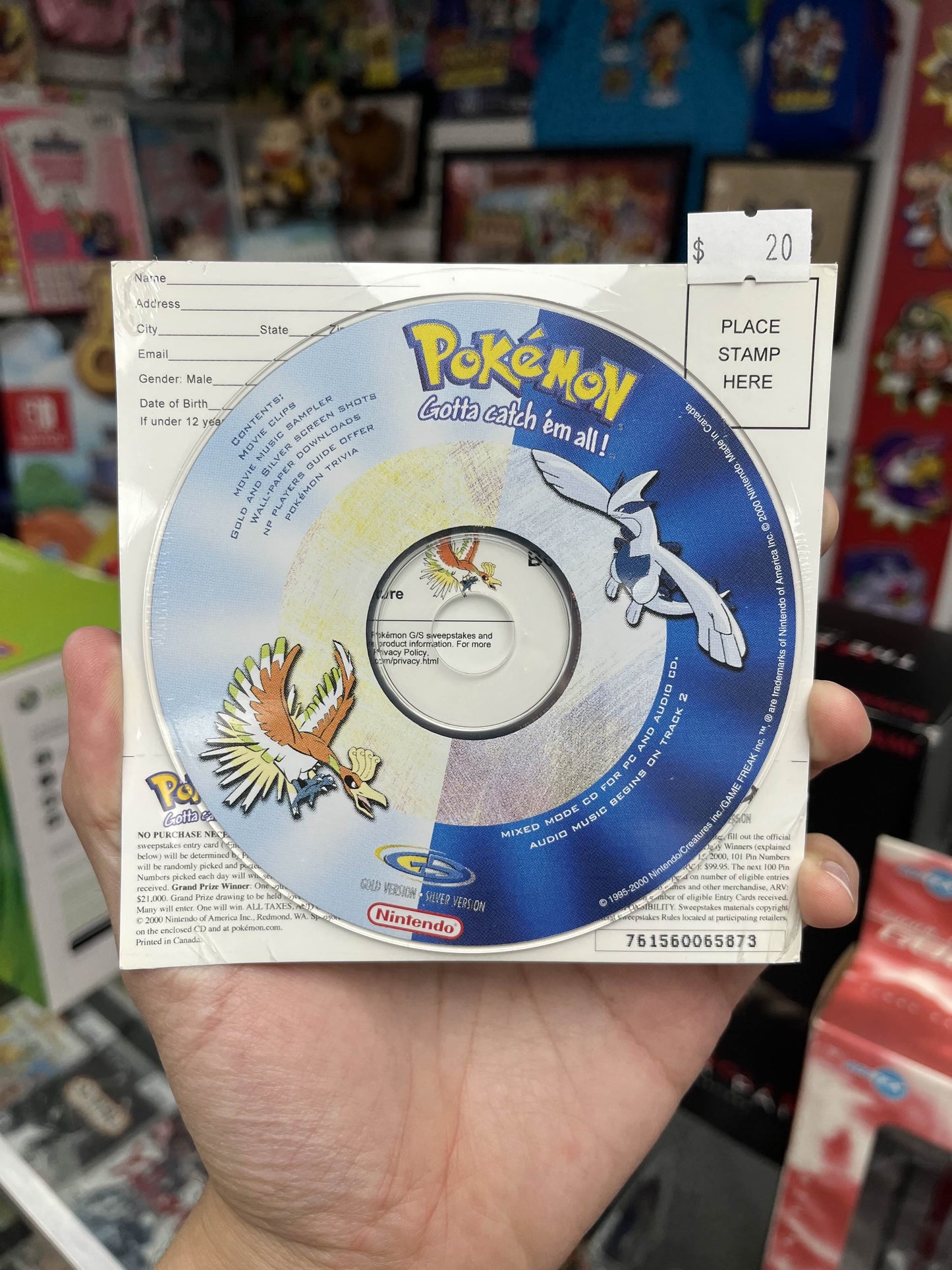 Pokemon Gold & Silver Promo CD *Sealed*