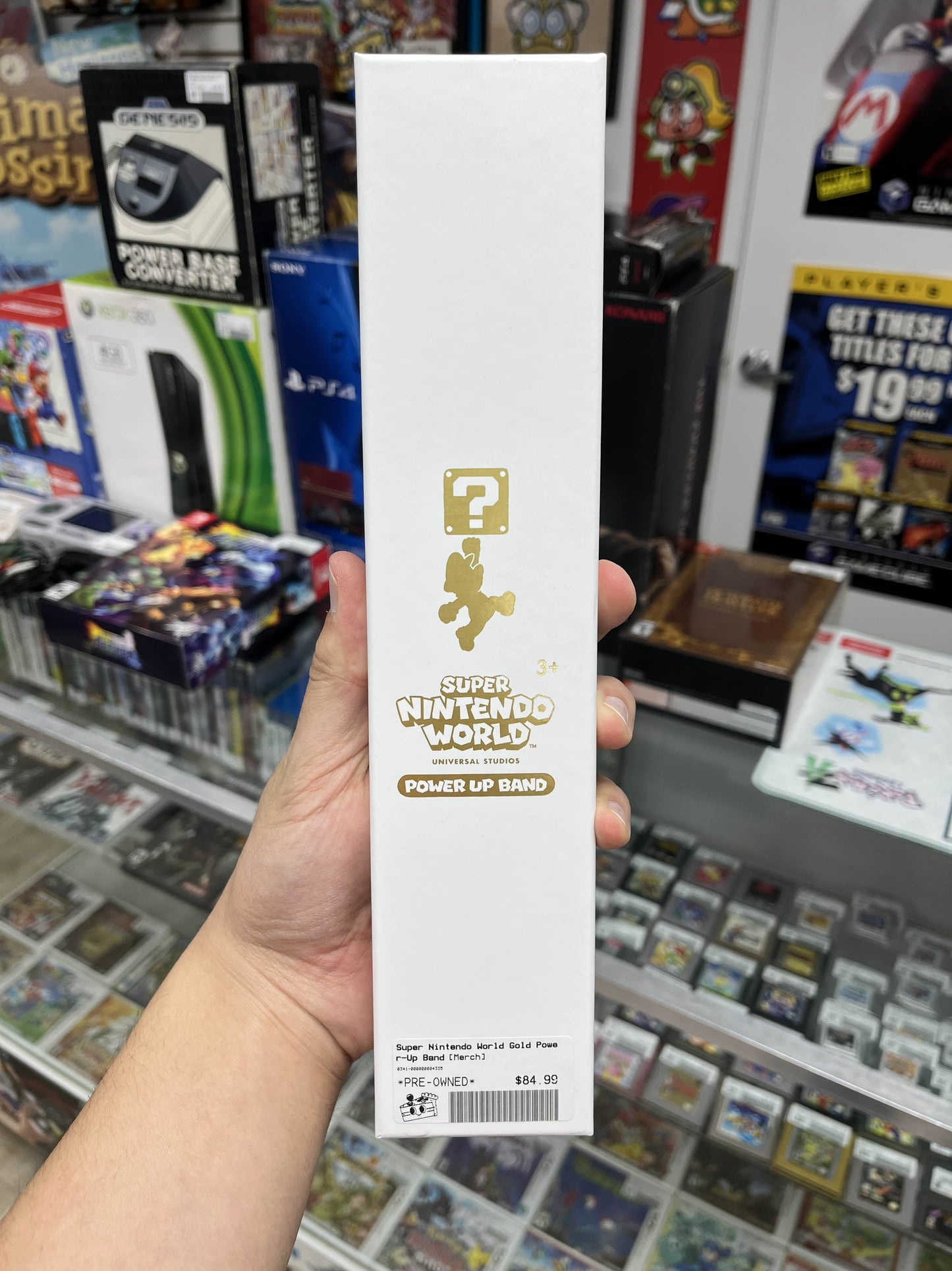 Nintendo World Japan Gold Power-Up Band