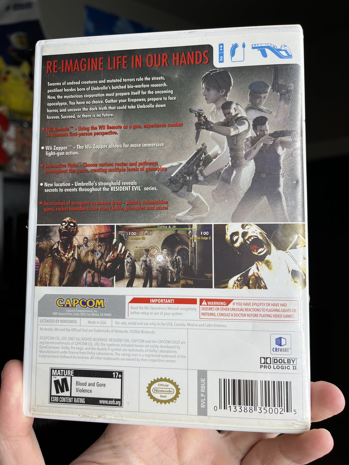 Resident Evil The Umbrella Chronicles Wii CIB