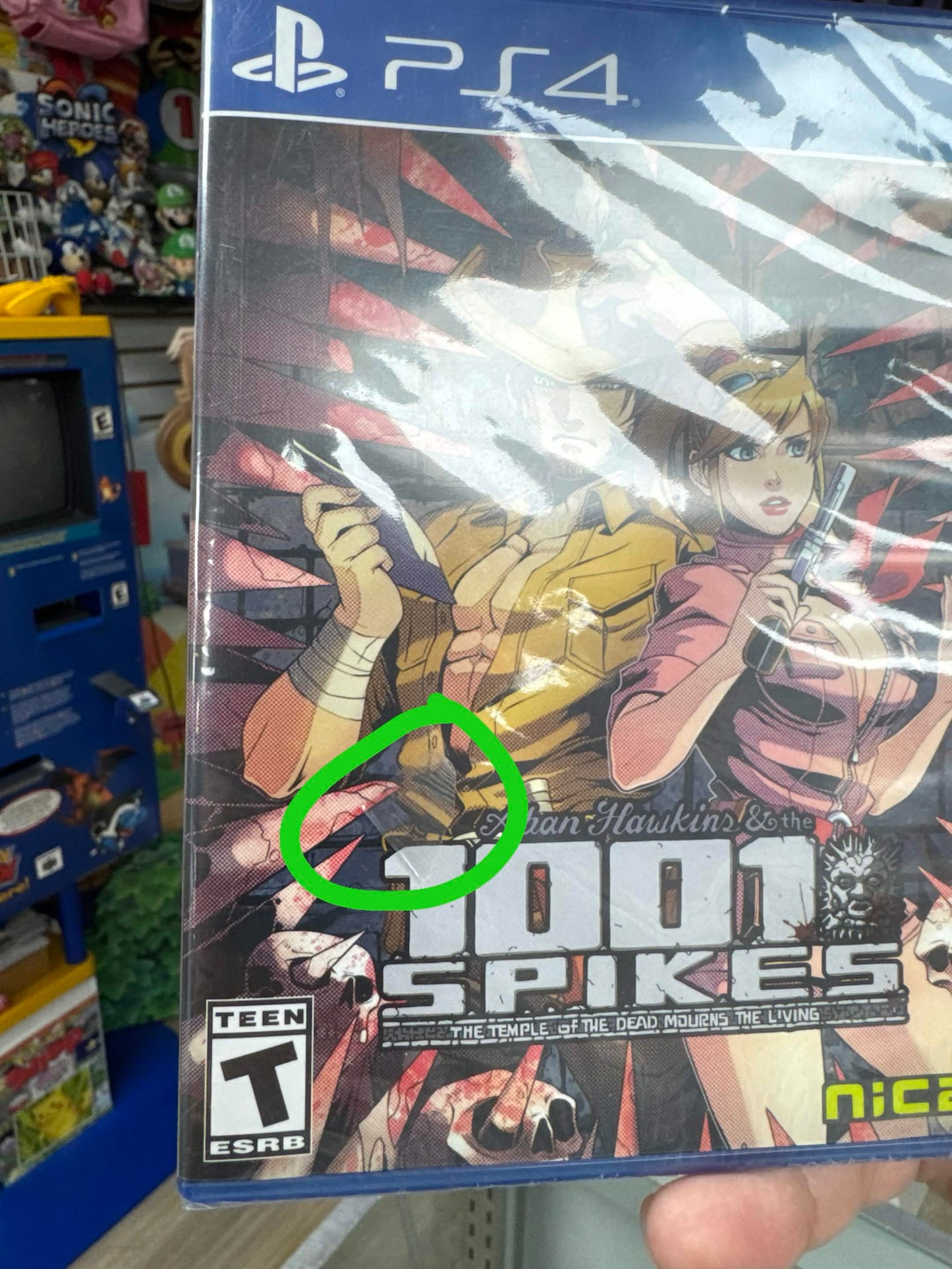 1001 Spikes PS4 Sealed (Small rip in seal)