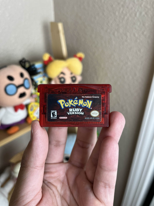 Pokemon Ruby GBA Authentic & Fresh Battery