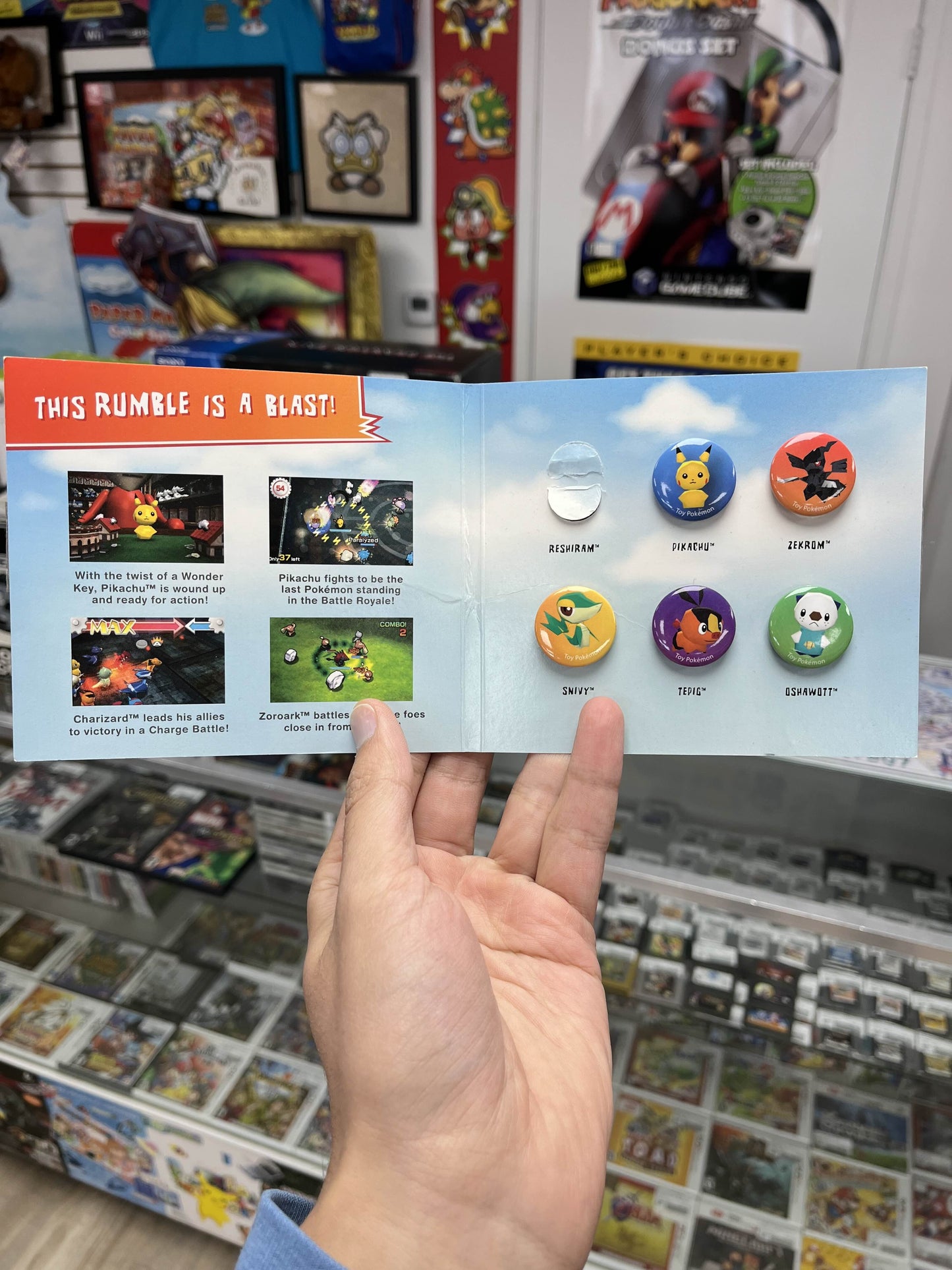 Pokemon Rumble Blast Promotional Pin Set!