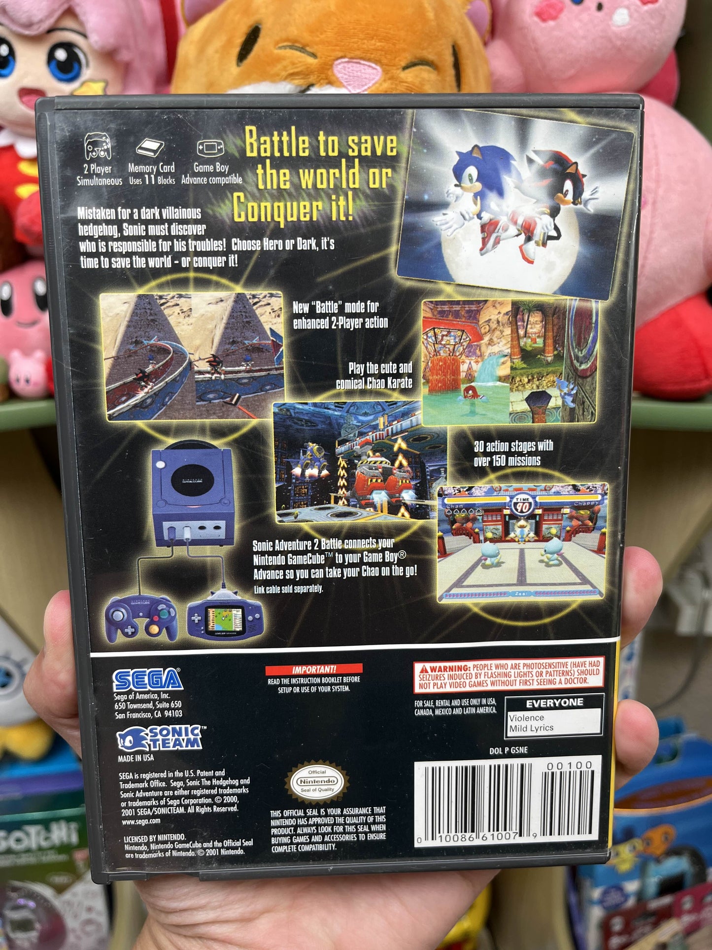 Sonic Adventure 2 Battle GameCube CIB Clean