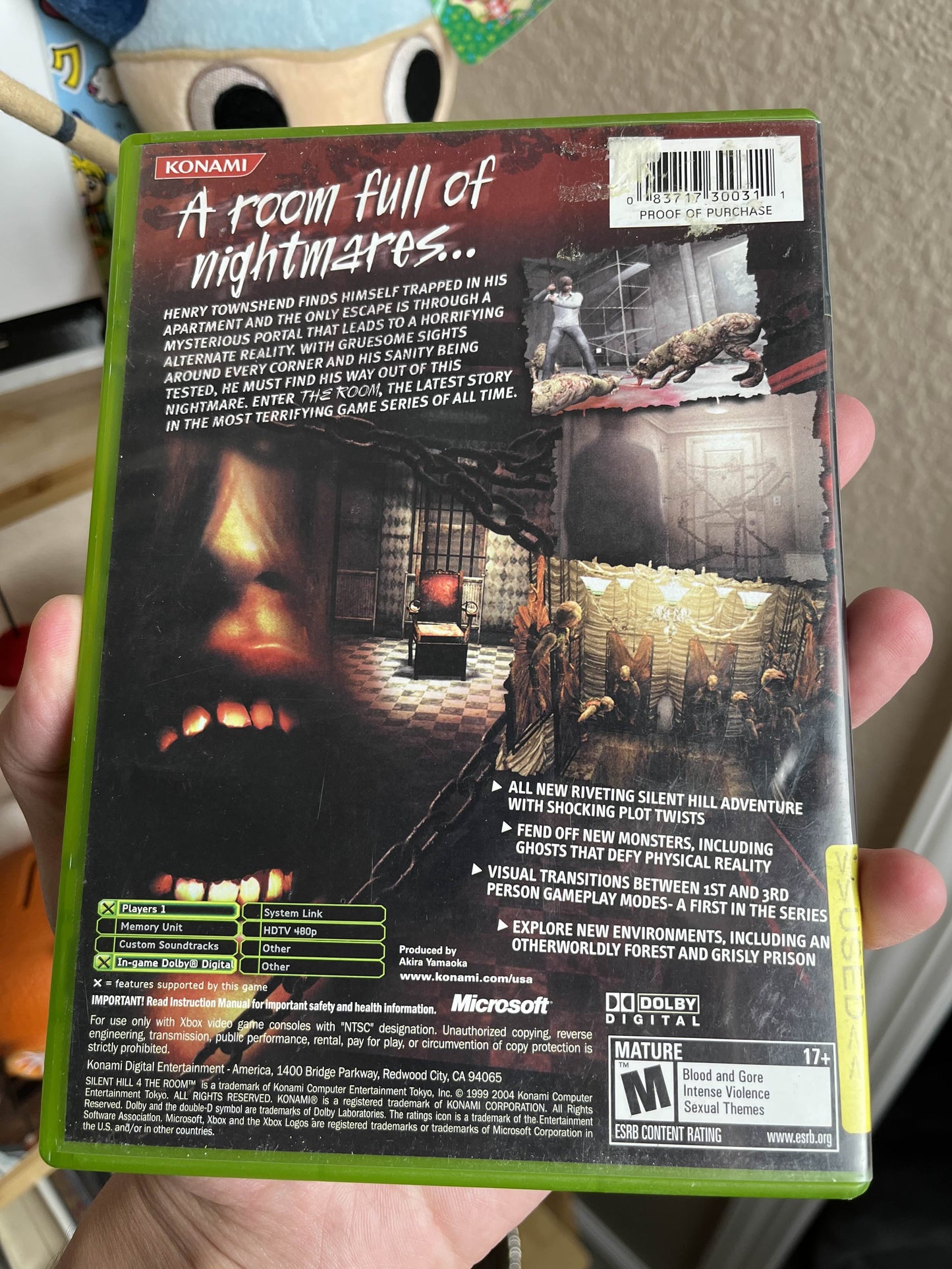 Silent Hill 4 The Room Xbox CIB Clean