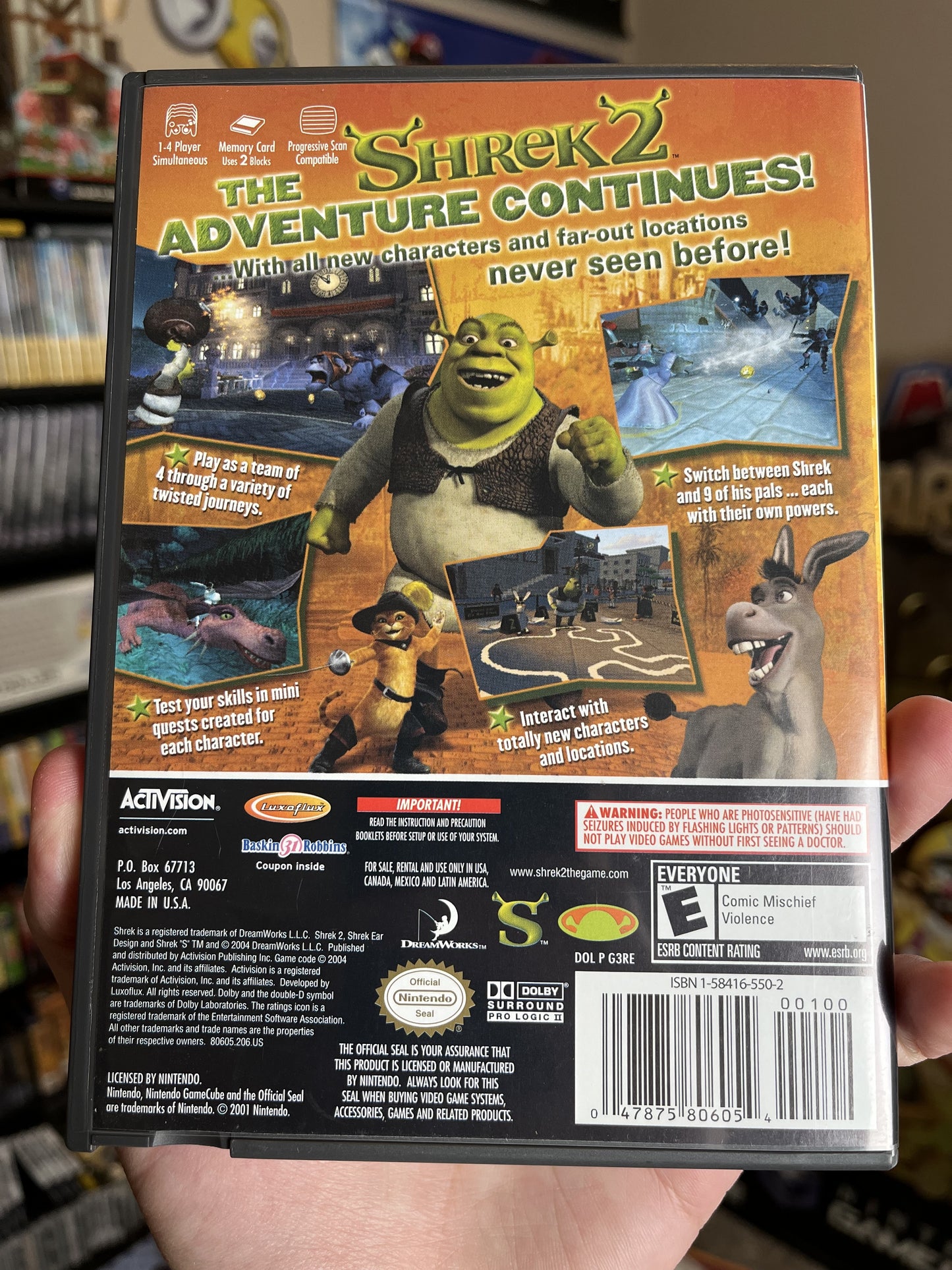 Shrek 2 GameCube CIB Clean