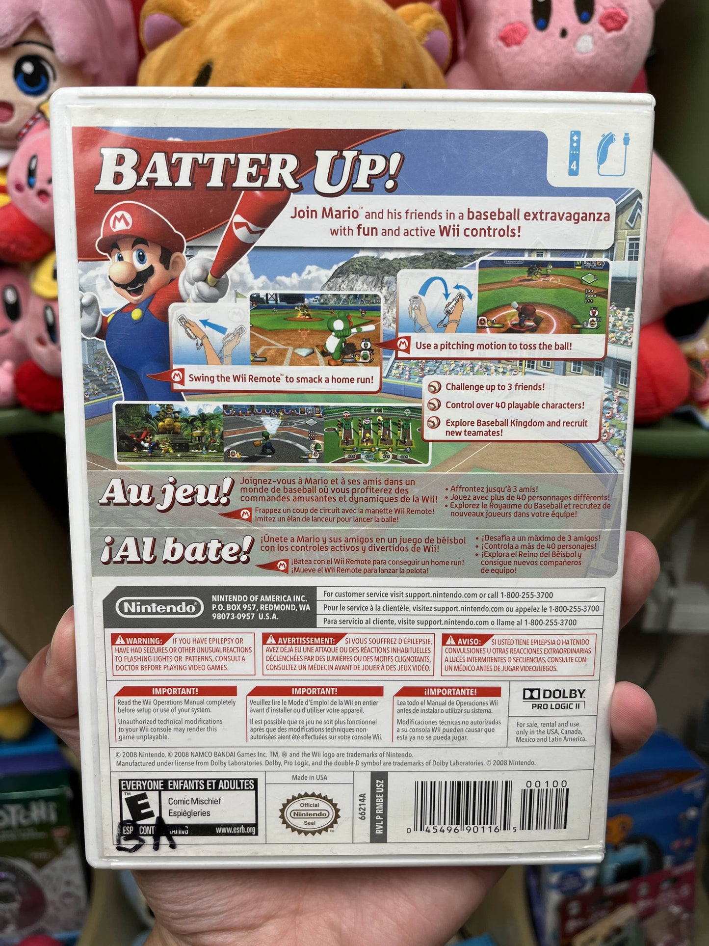 Mario Super Sluggers Wii CIB Clean