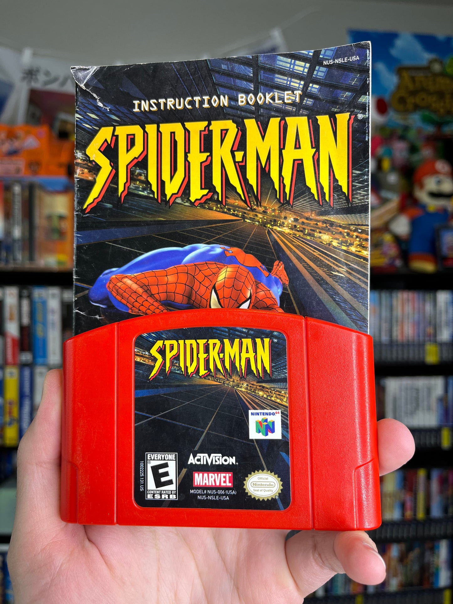 Spider-Man N64 Clean Authentic W/ Manual