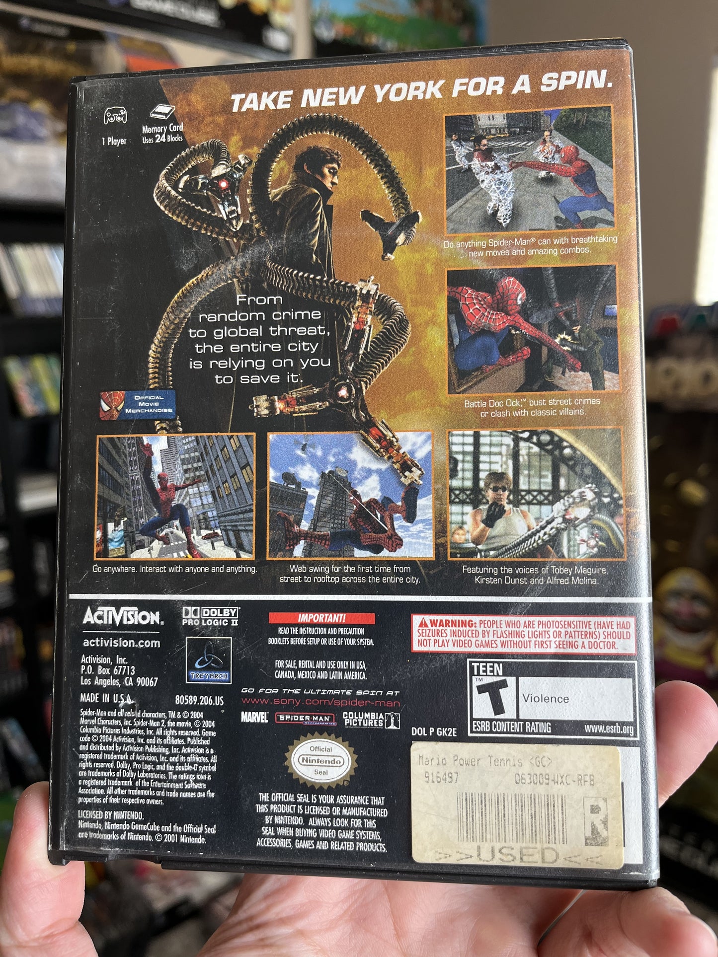 Spider-Man 2 GameCube Boxed