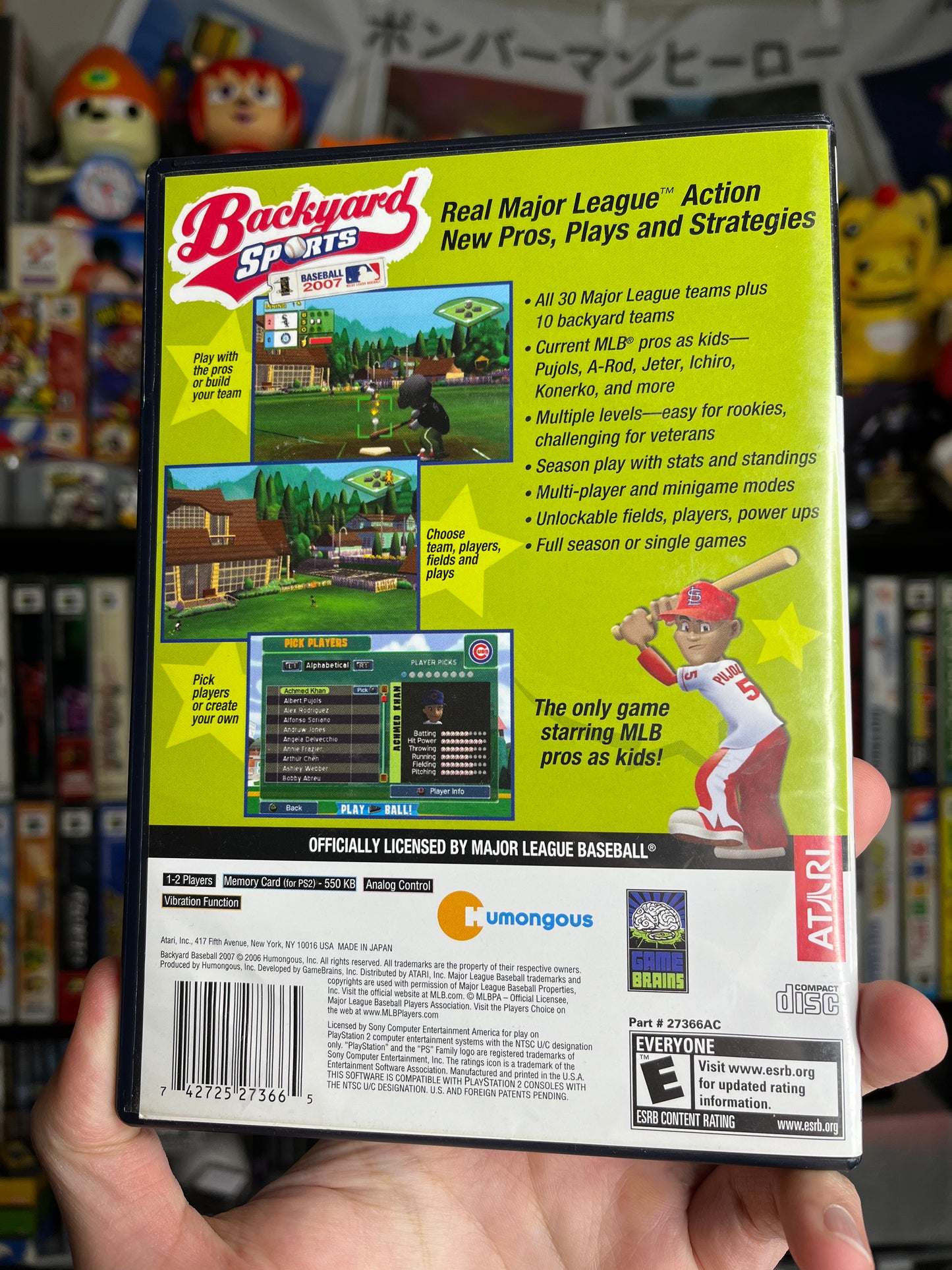 Backyard Sports Baseball 2007 PS2 CIB