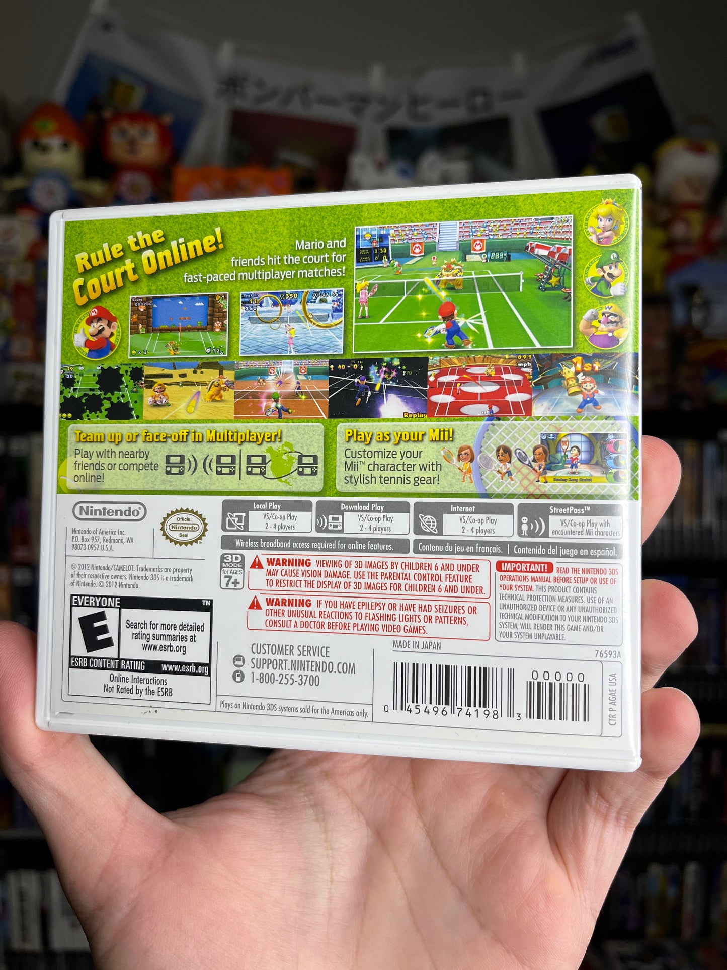 Mario Tennis Open 3DS CIB