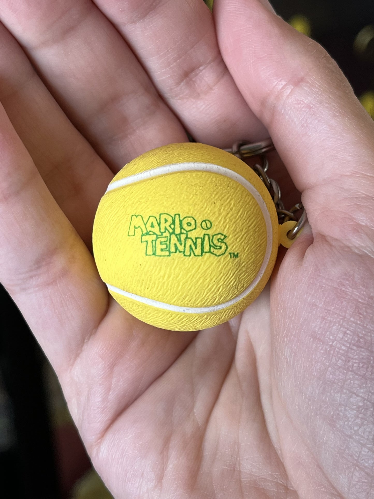 Mario Tennis N64 Promotional Foam Tennis Ball Keychain