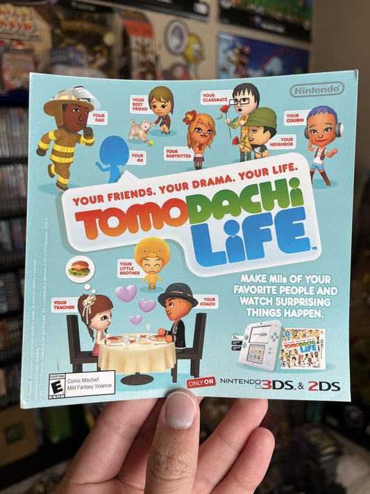 Tomodachi Life Rare Promo Sticker Sheet