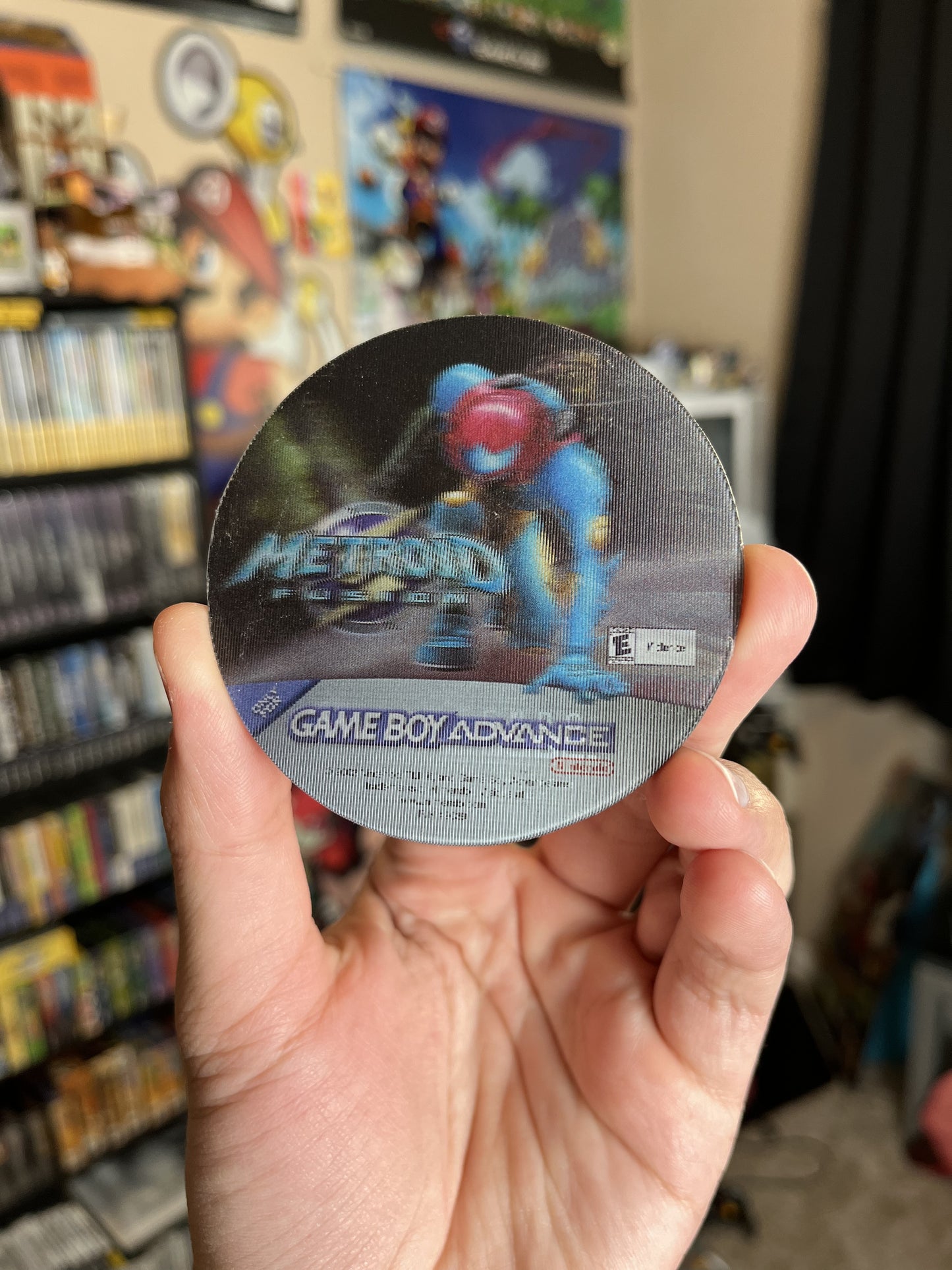 Metroid Prime/Metroid Fusion Lenticular Promotional Button Badge Rare