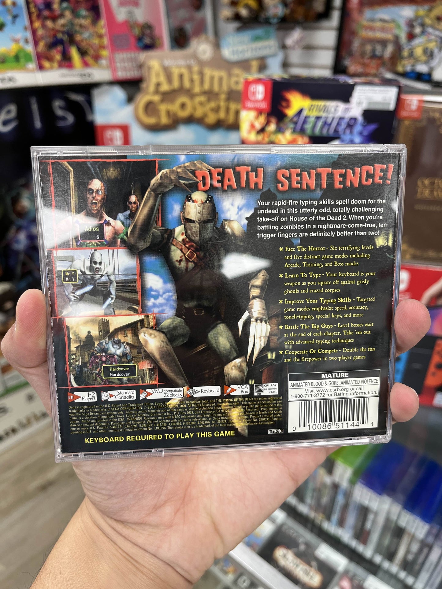 Typing of the Dead Dreamcast Complete & Clean