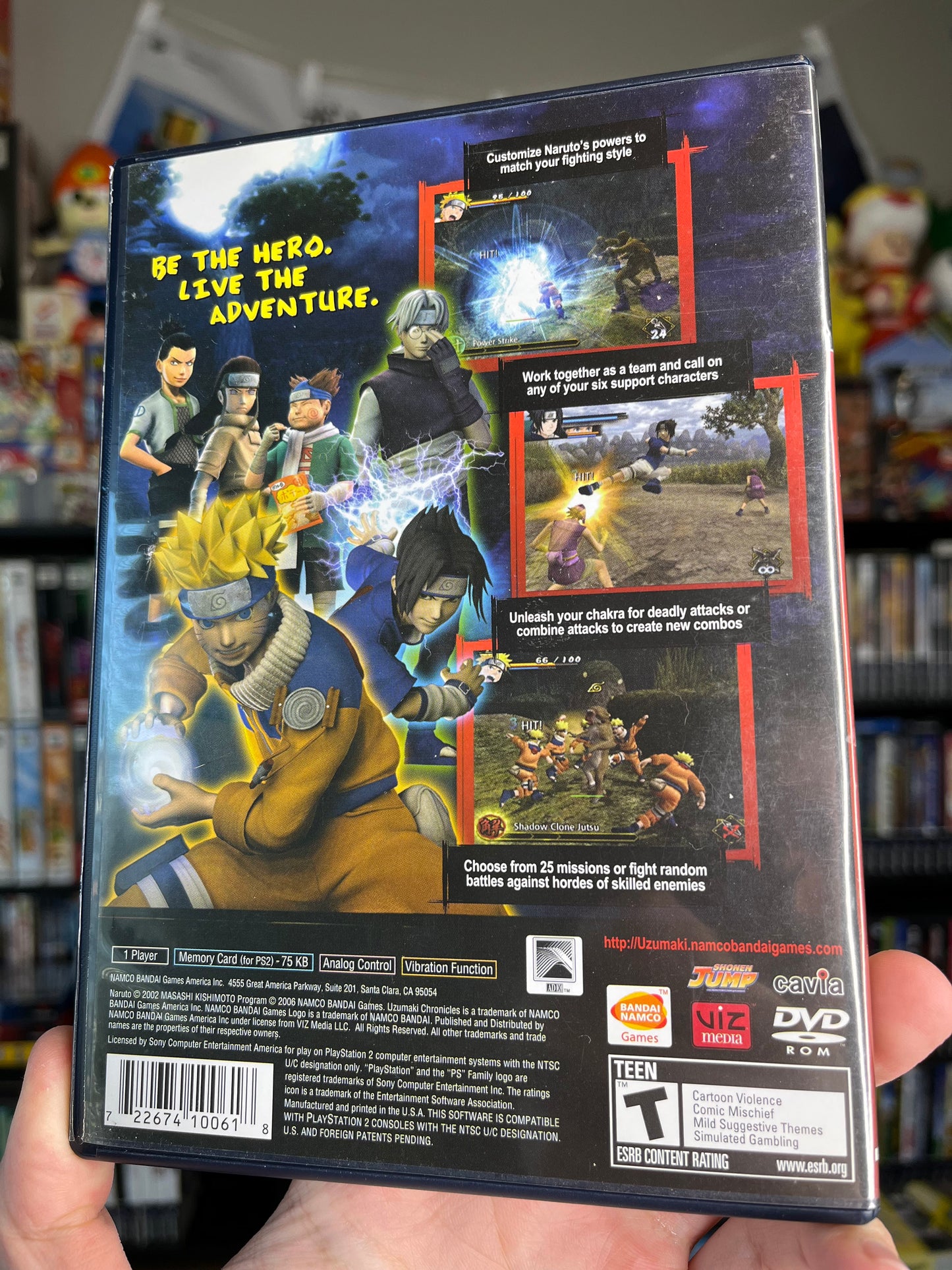 Naruto Uzumaki Chronicles PS2 CIB Clean