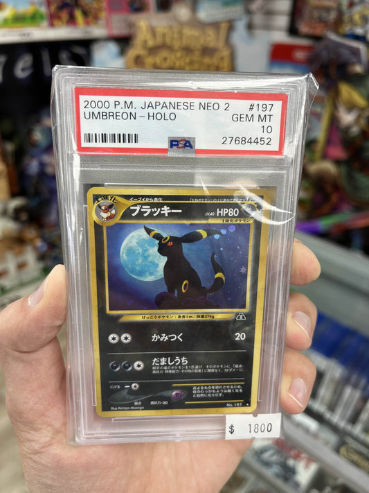 Pokemon Umbreon #197 Japanese Neo 2 PSA 10 Beautiful
