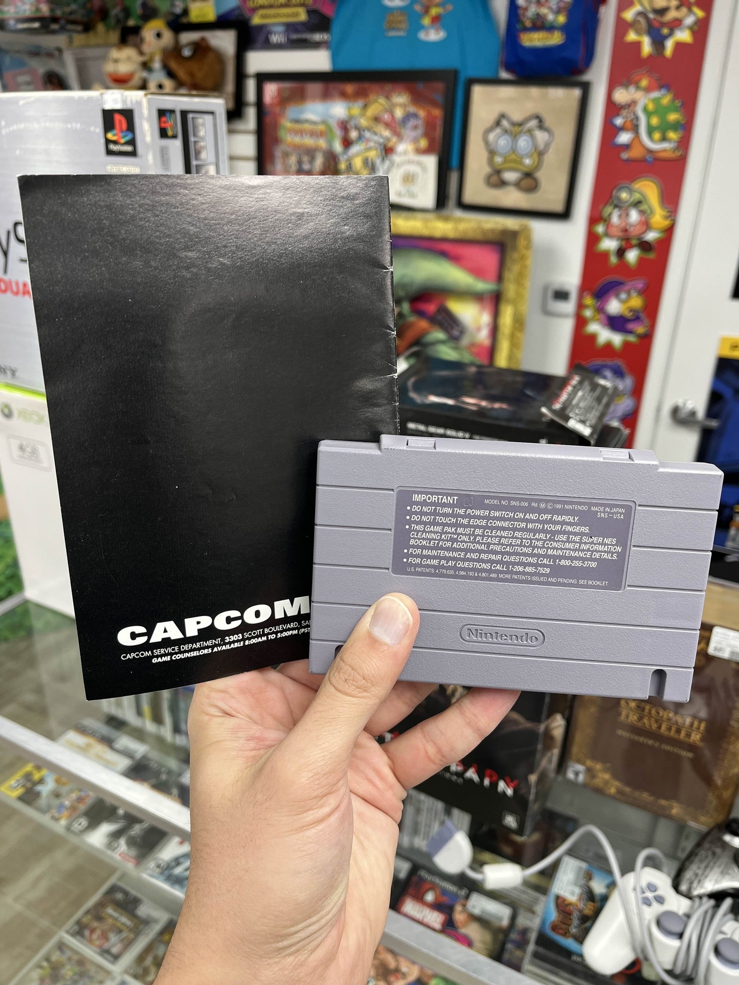 U.N. Squadron SNES Cart + Manual CLEAN