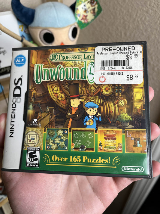 Professor Layton Unwound Future DS Clean CIB