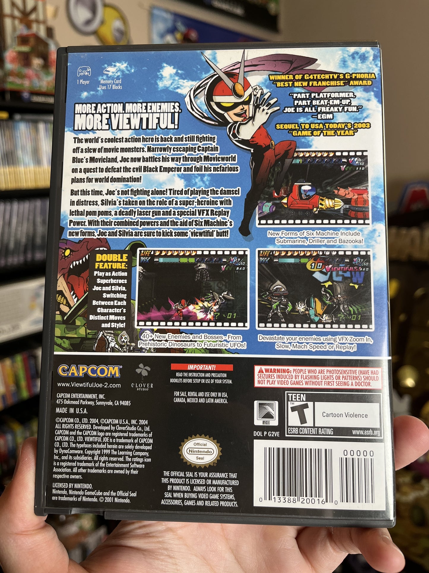 Viewtiful Joe 2 GameCube CIB Clean W/ Registration Card!