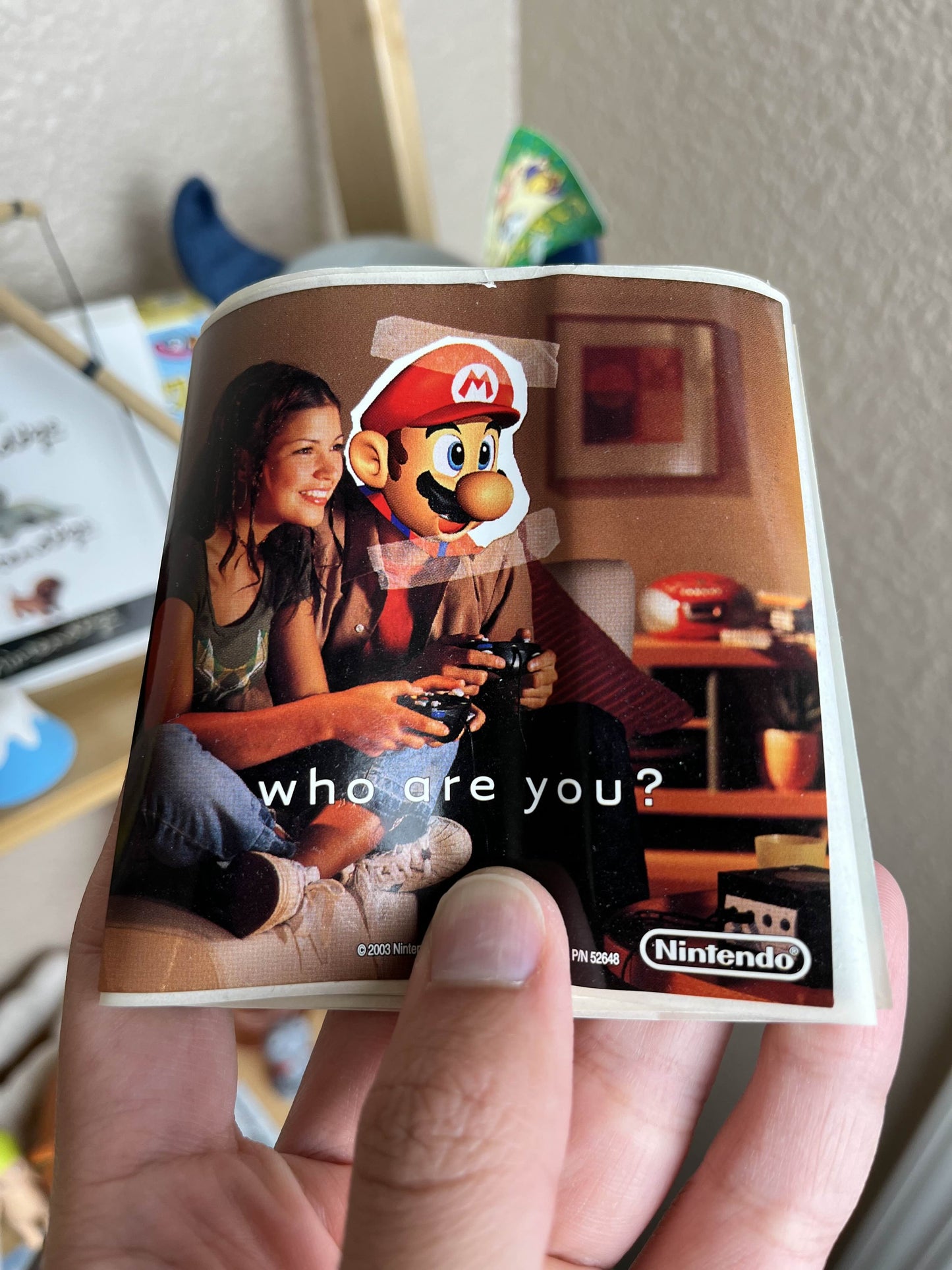 Who Are You? Promo Mario Gaming Sticker