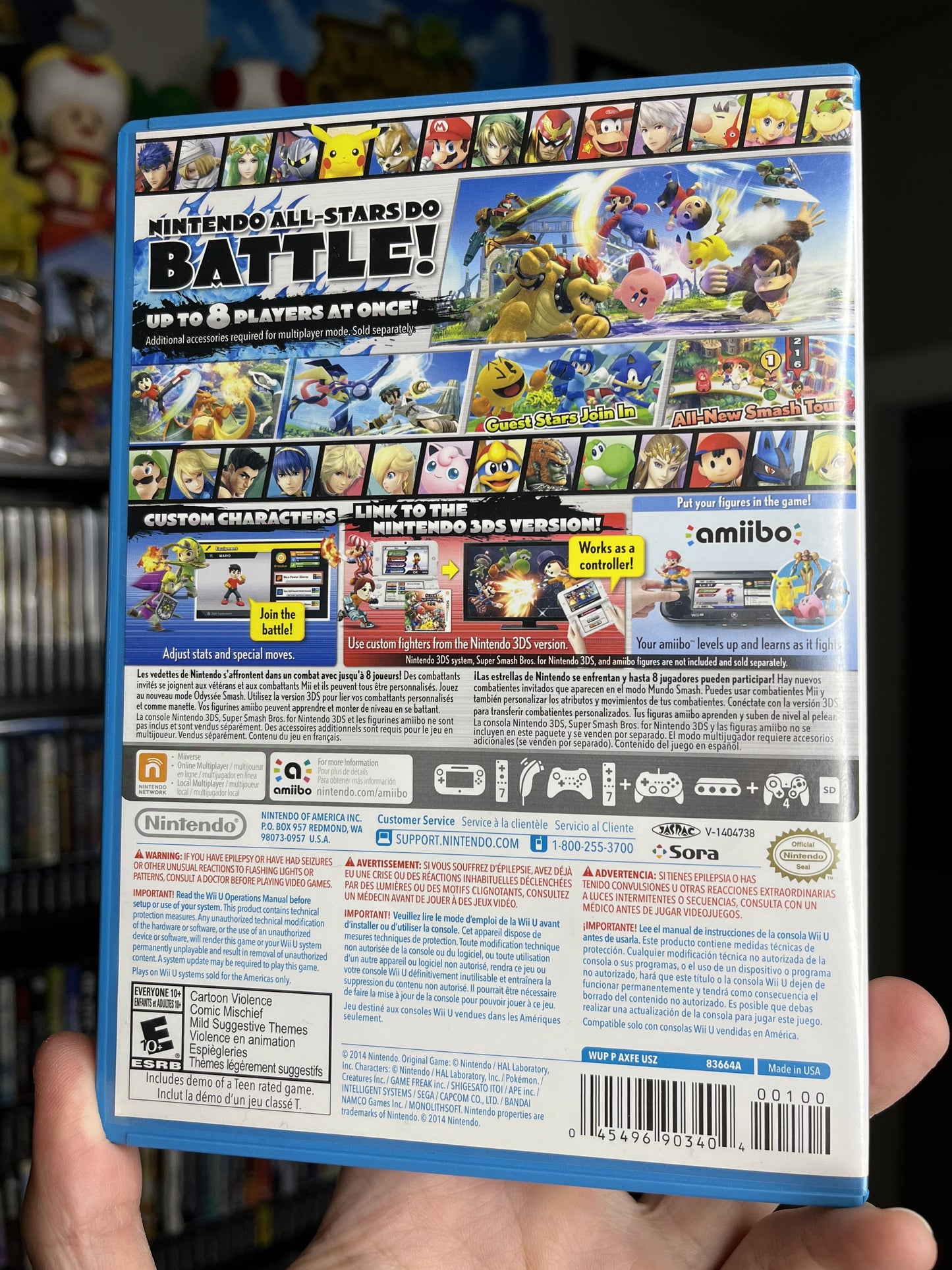 Super Smash Bros. Wii U CIB Clean