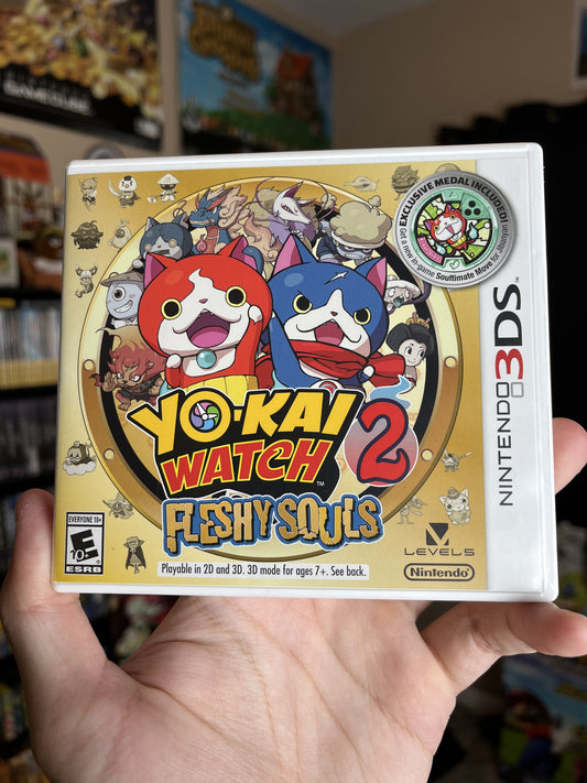 Yokai Watch 2 Fleshy Souls 3DS CIB Clean