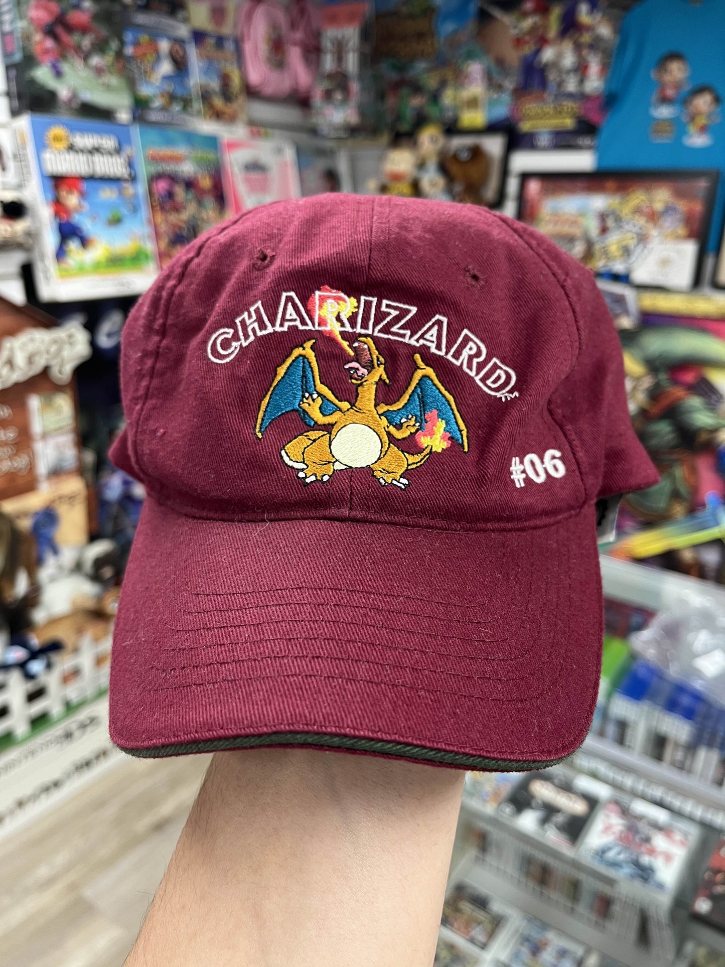 Vintage 90's Nintendo Pokemon Charizard Hat