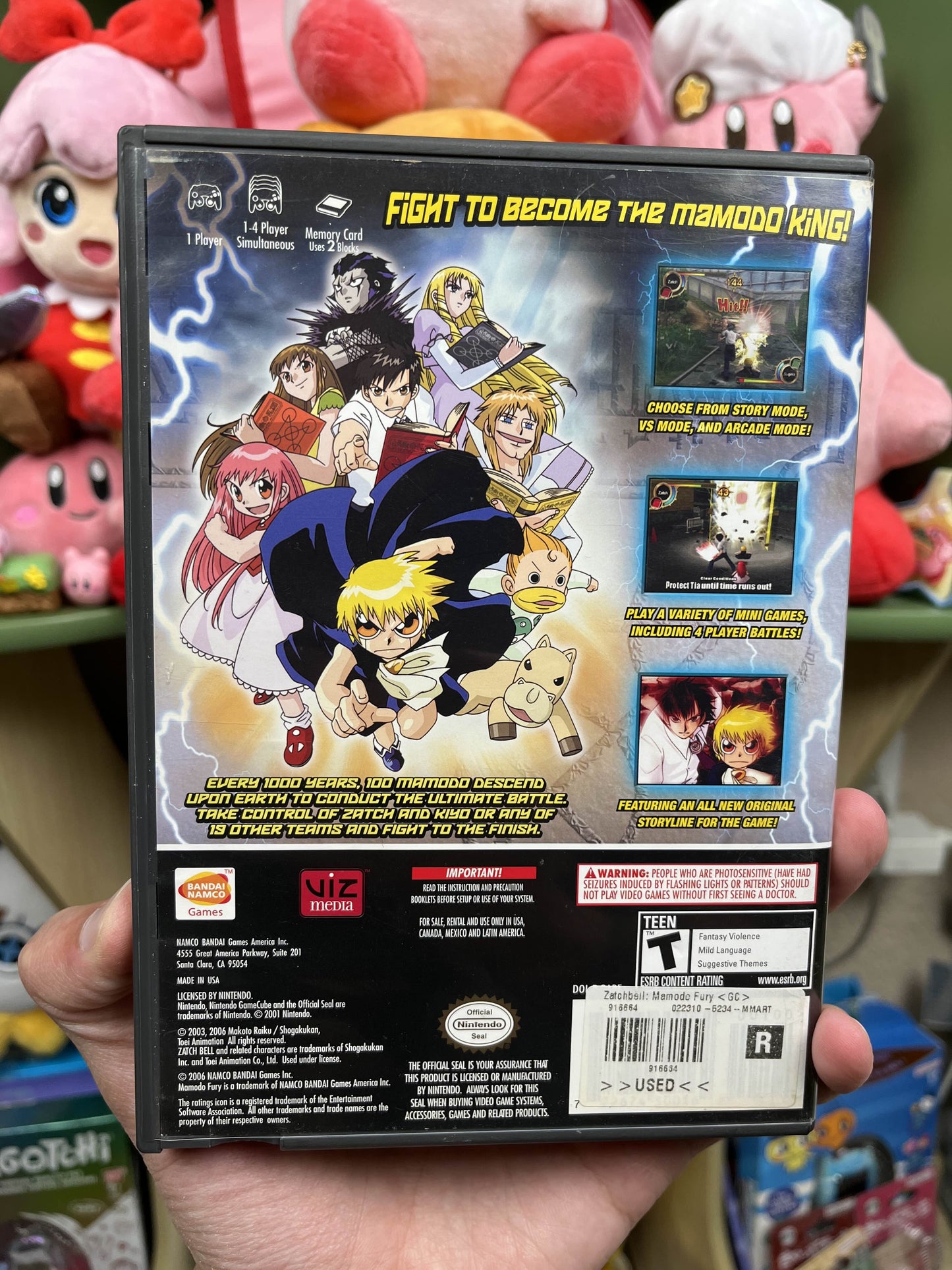 Zatch Bell Mamodo Fury GameCube Boxed RARE