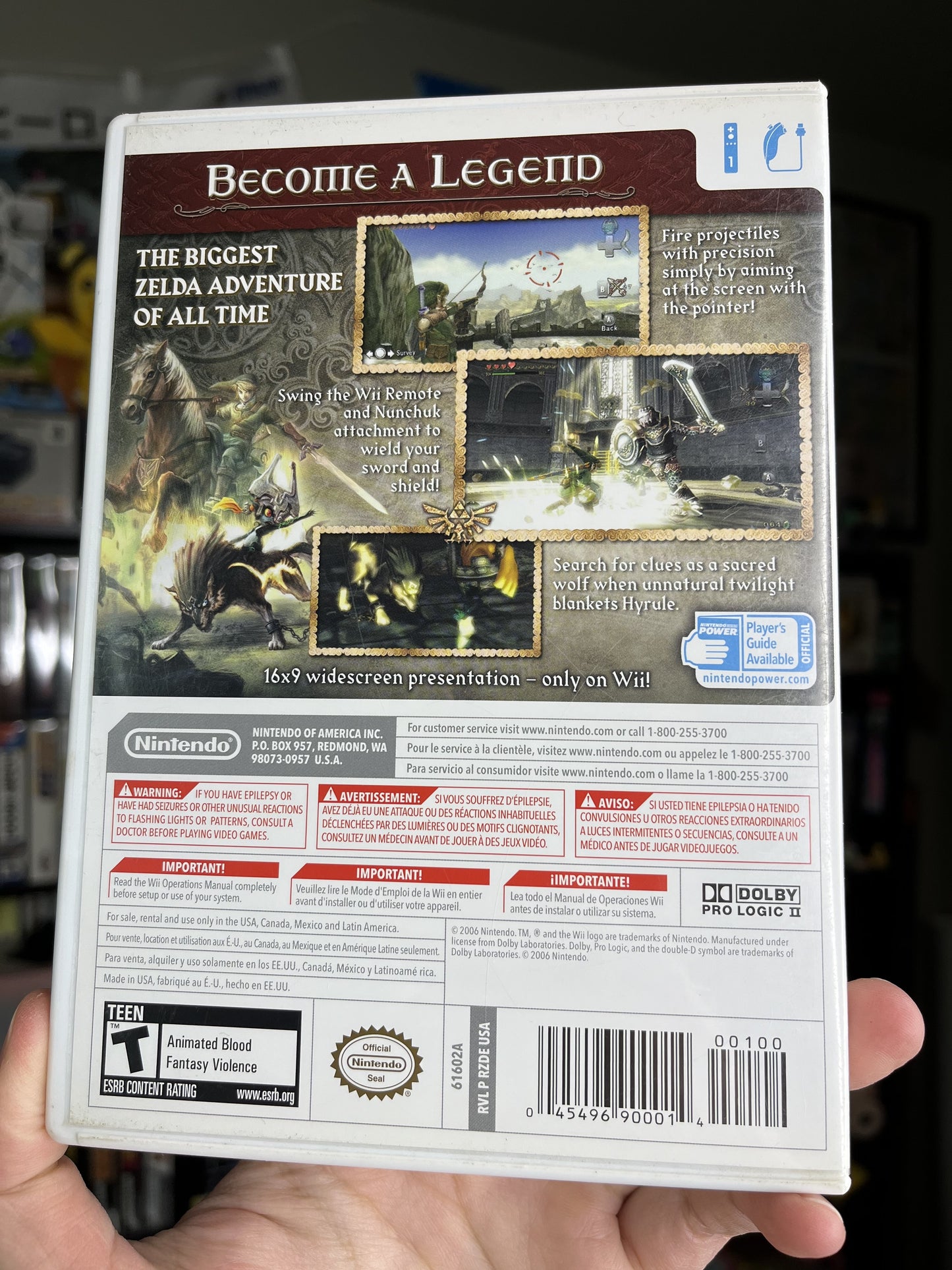 Zelda Twilight Princess Wii CIB